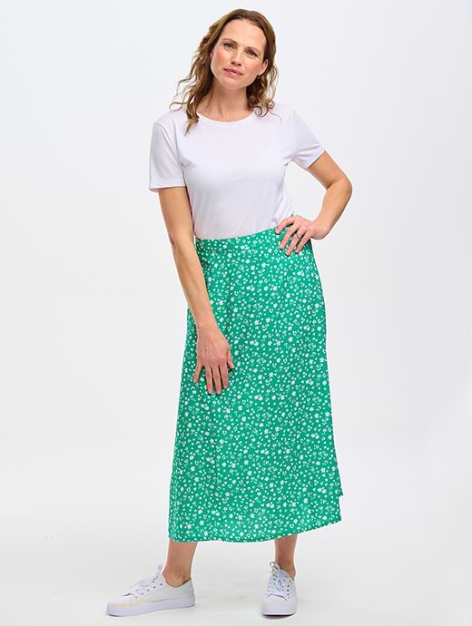 Sugarhill Zora Skirt Green Scatter Print