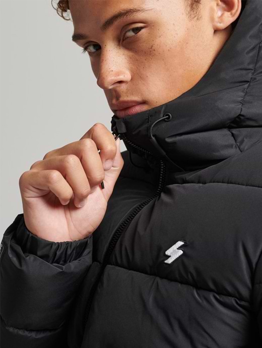 Hooded Sports Puffer Jacket by Superdry