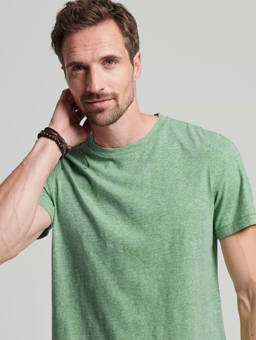 Superdry Studios Slub Tee Creme De Methe Green Grit