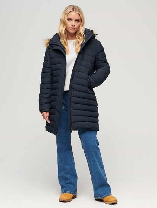 Chrome hooded fuji jacket top