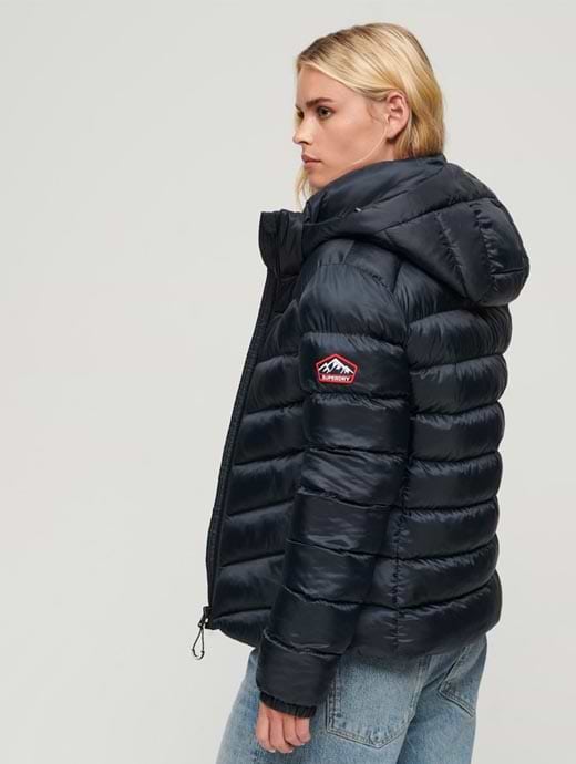 Superdry Women s Hooded Fuji Padded Jacket Eclipse Navy