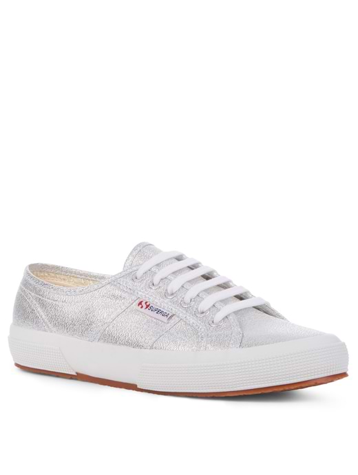 Superga Women s 2750 Lame Trainers Silver