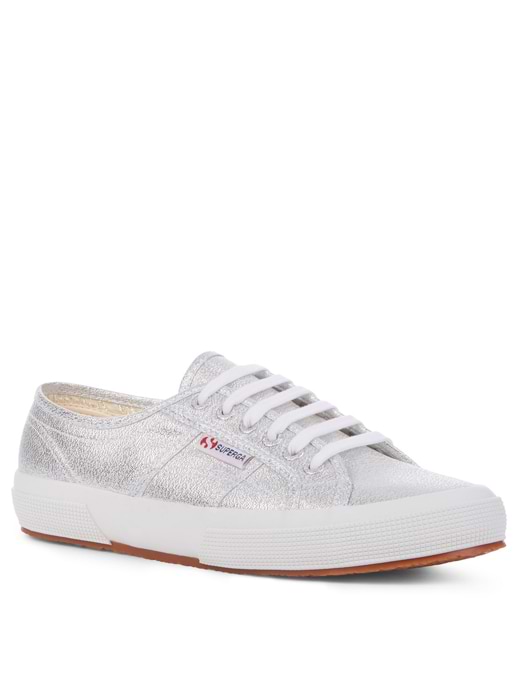 Superga Women's 2750 Lame Trainers Silver