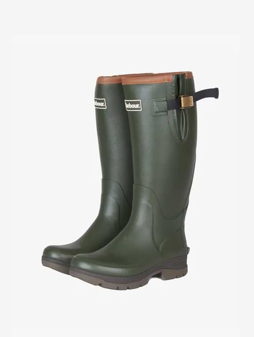 Barbour Womens Tempest Wellington Boot Olive