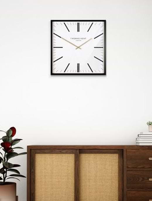 Thomas Kent 24" Garrick Wall Clock White