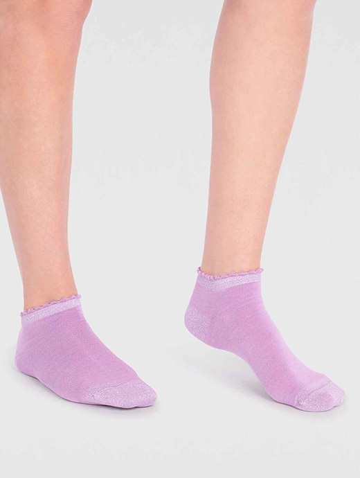 Thought Clothing Ariella Bamboo Ankle Socks Lavender Purple-4-7
