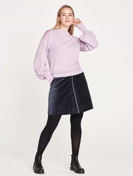 Thought Clothing Women's Laurenna Organic Cotton Sweater Lavender Purple
