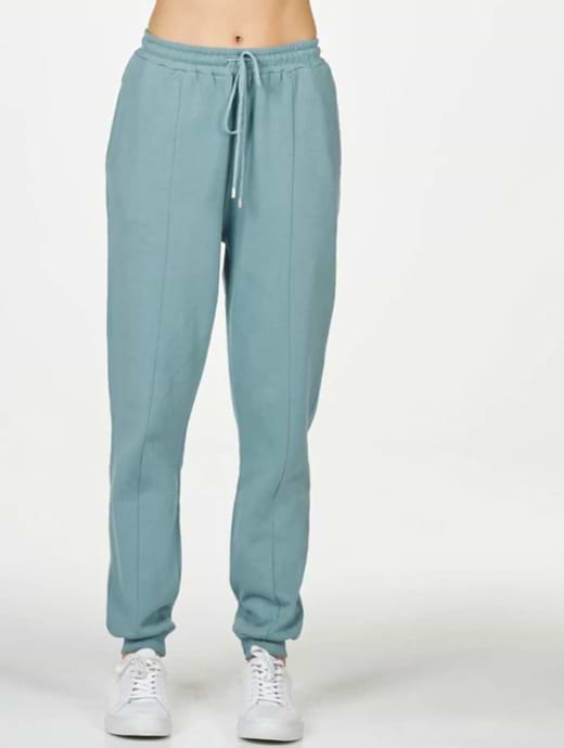 Women's organic cotton joggers sweatpants - blue