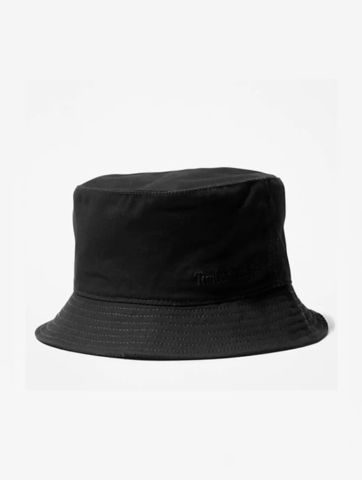 Timberland Cotton Canvas Bucket Hat Black 