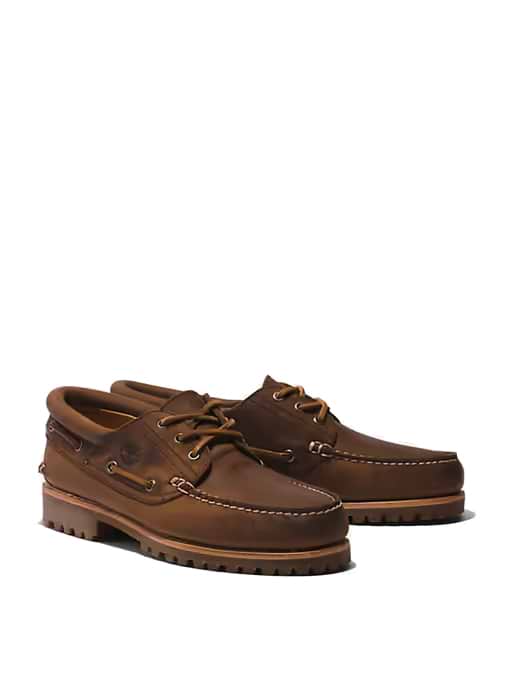 Timberland Men's Authentic 3 Eye Classic Wide Boat Shoe Cathay Spice