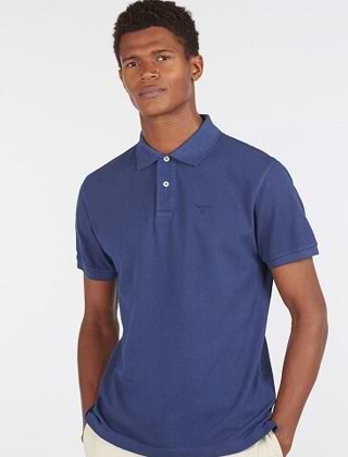 Barbour Washed Sports Polo Shirt Navy