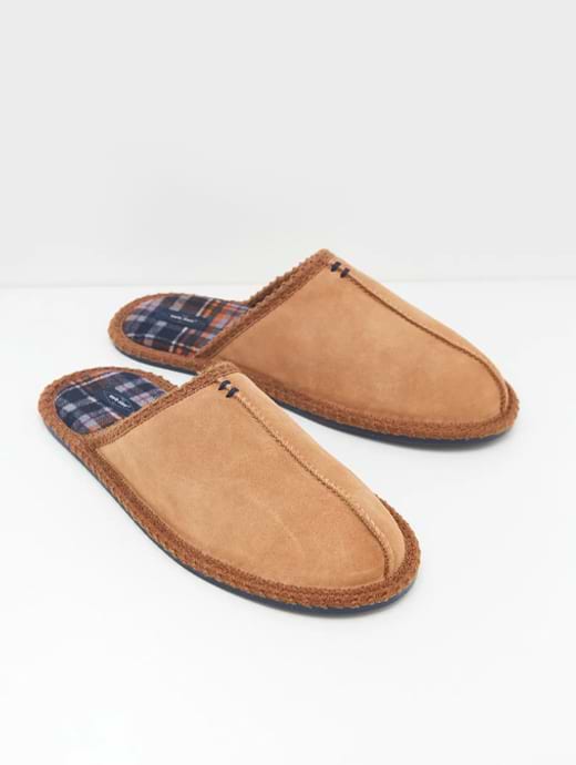 White Stuff Men s Toby Suede Mule Mid Tan