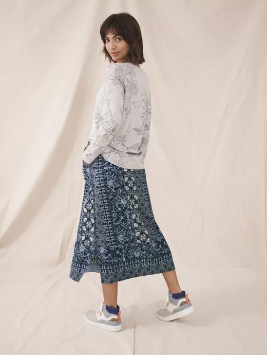Linen clearance skirt womens