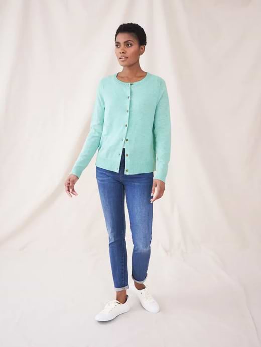 White Stuff Women's Lulu Cardigan Bright Blue