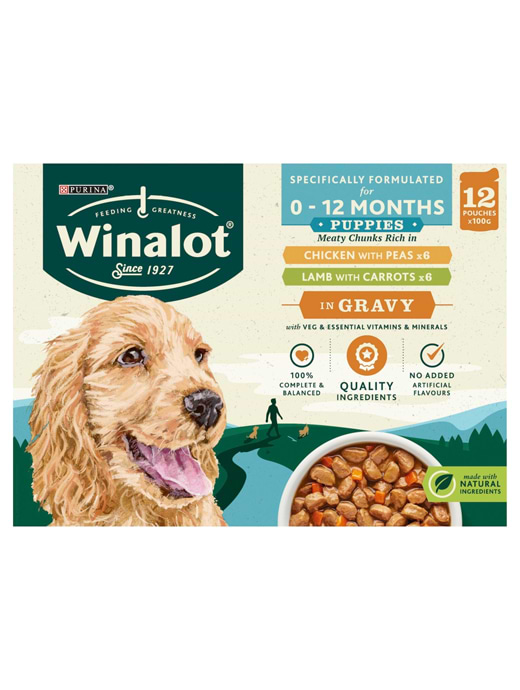 Winalot Puppy Chunks Pouch 12x100G