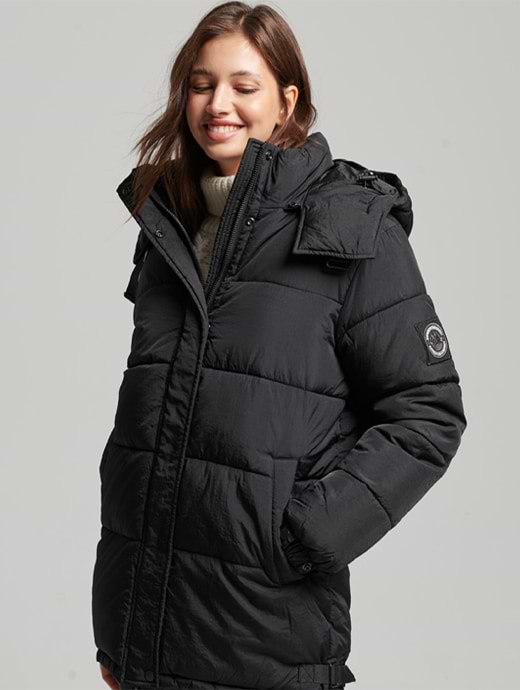 Superdry Women's Expedition Cocoon Parka Black