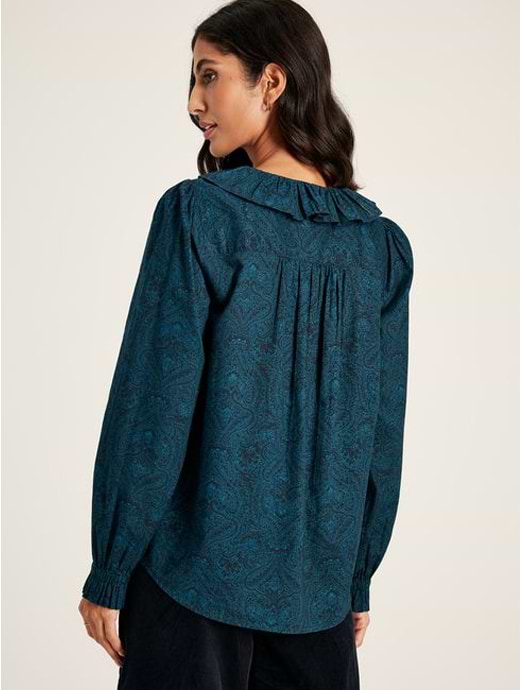 Joules Women s Fallon Waterfall Blouse Navy Paisley