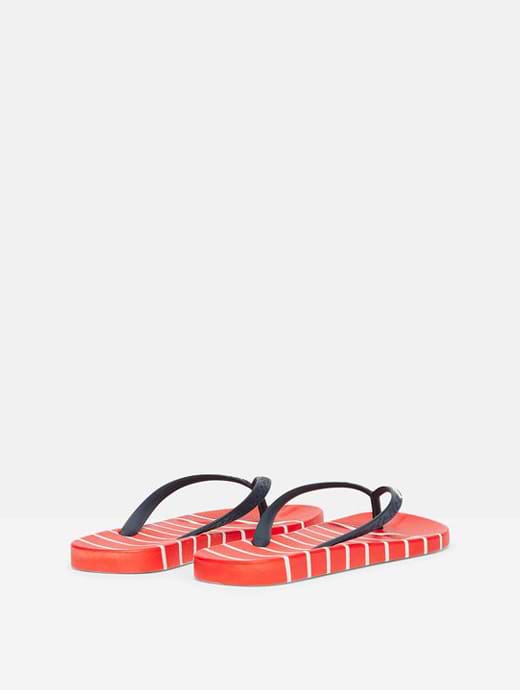 Joules Women s Flip Flops Red Stripe
