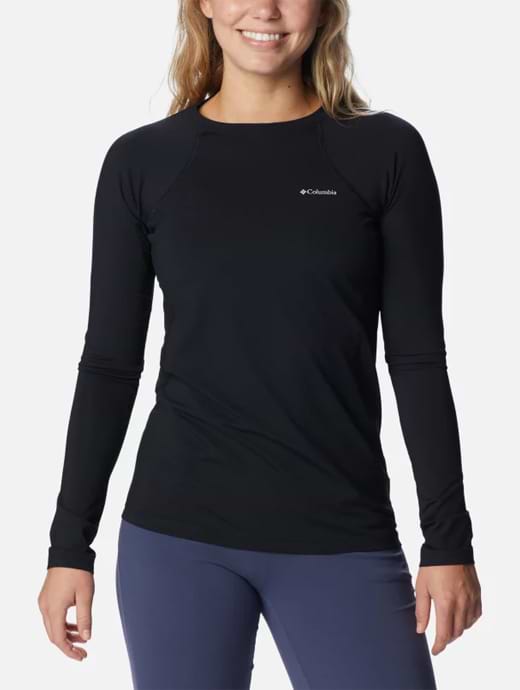 Columbia Women's Midweight Stretch Long Sleeve Top Black