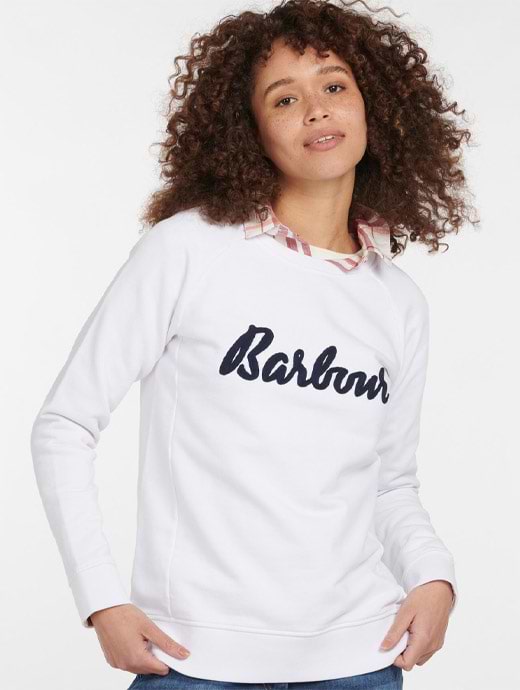 Barbour Women's Otterburn Sweatshirt White
