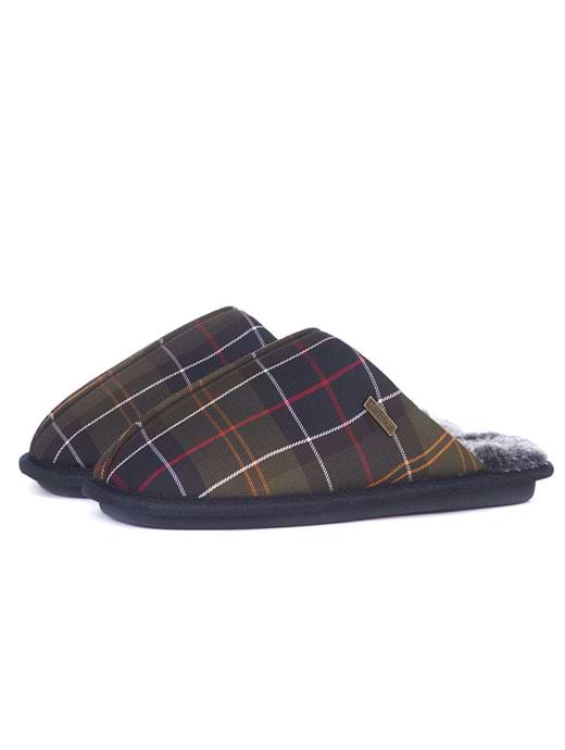 Barbour young tartan hotsell slippers