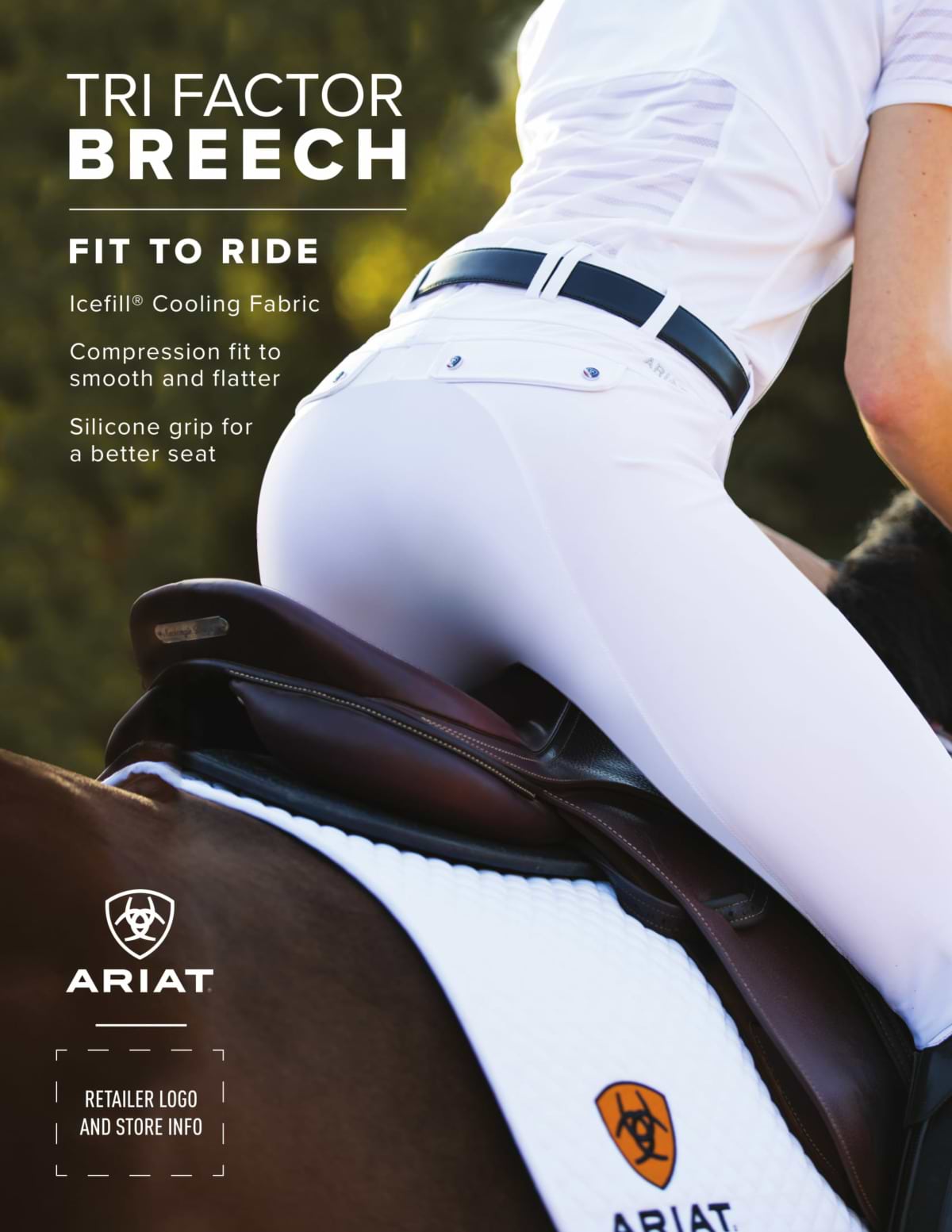 Review on Ariat Tri-Factor Navy Breeches by Charlotte Pellow