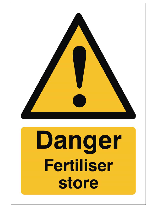 Raymac Danger Fertiliser Store