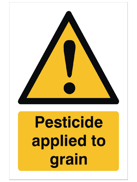 Raymac Pesticide Applied Sign