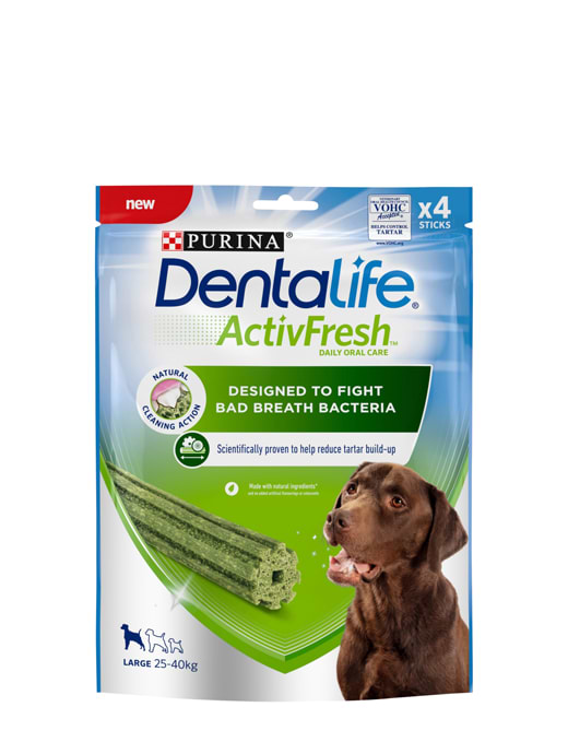 Dentalife Activfresh Large Dog Treat Dental Chews 4pk Griggs Agri
