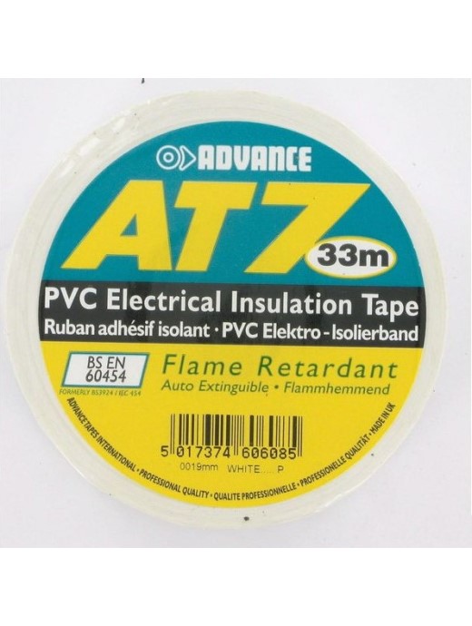 Advance tapes insulation tape white 19mm x 33m