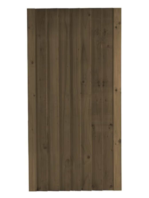 Charltons Babington Feather Edge Gate - Dipped Brown