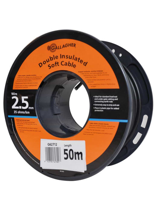 Gallagher Soft Leadout Cable 2.5MM - 50 meter coil