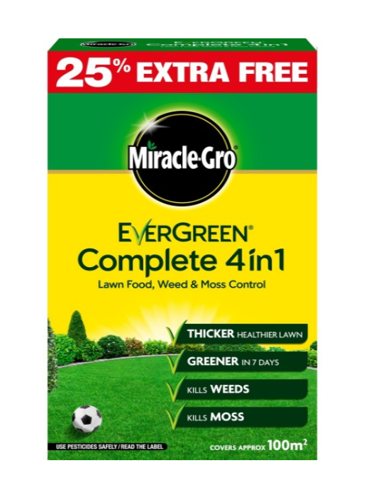 MIRACLE GRO EVERGREEN COMPLETE 4IN1 100M2