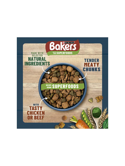Bakers Complete Beef With Vegetables Dry Dog Food 14kg Griggs Agri