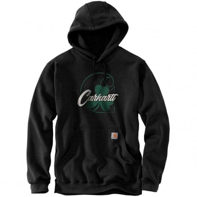 Carhartt Men s Shamrock Graphic Hooded Sweatshirt Black Griggs Agri