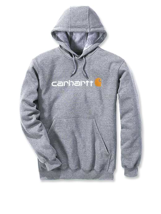 Carhartt Loose Fit Midweight Logo Graphic Sweatshirt Heather Grey