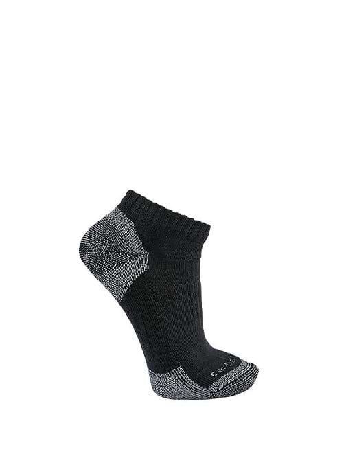 Carhartt Men's Cotton Blend Low Cut Sock 3 Pack Black