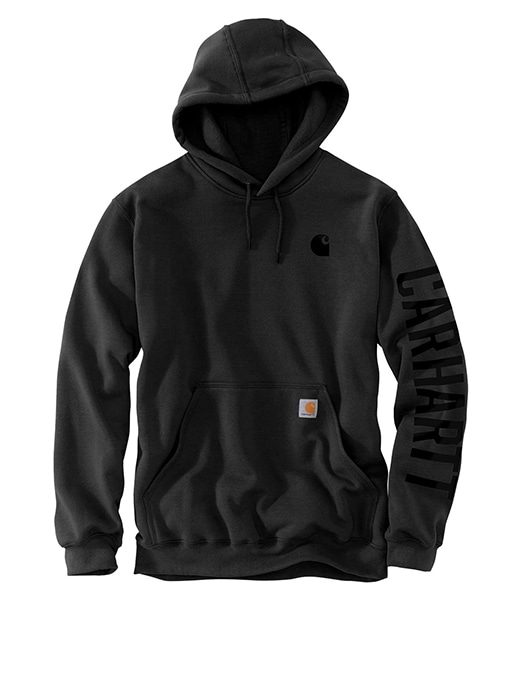 Carhartt Mens Loose Fit Midweight Felt Logo Graphic Sweatshirt
