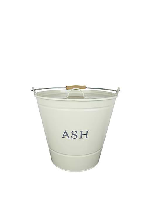 Decco Ash Bucket With Lid Cream