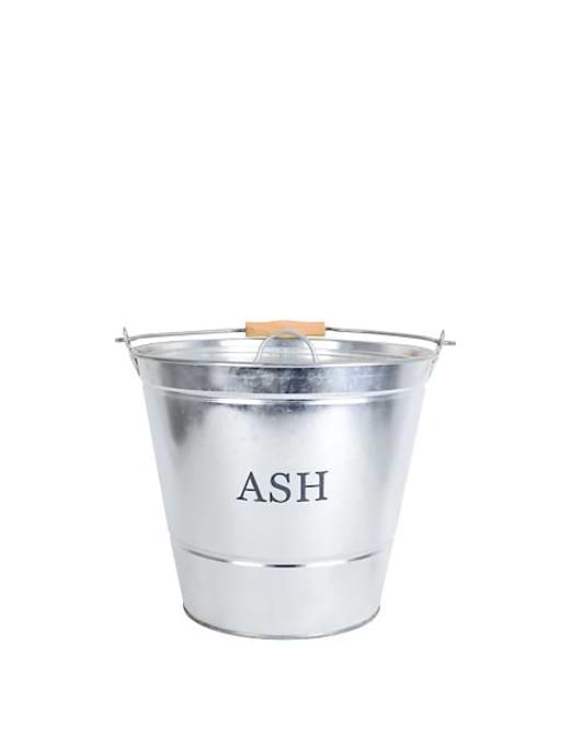 Decco Ash Bucket With Lid Galvanised