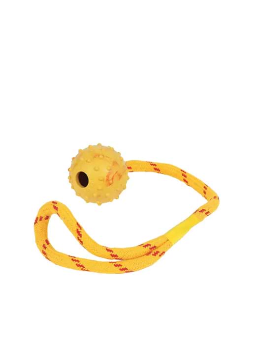 Happy Pet Studded Rope Ball Floater 2"