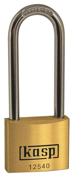 Premium Brass Padlock 50mm Long Shackle (Security rating 7)