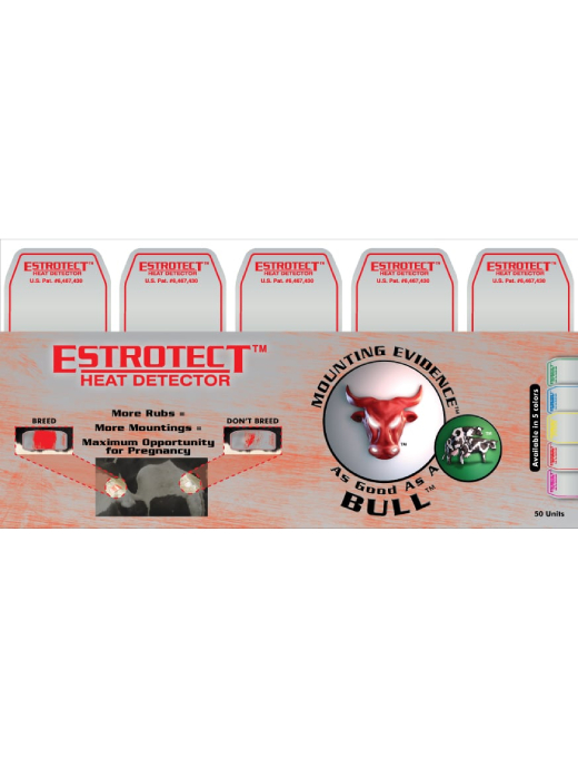 Dairymac Estrotect Heat Detector Red 50 Pk