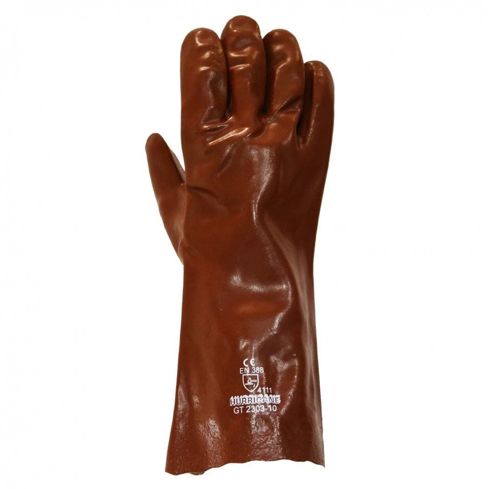 Red PVC Lightweight 14″ Hurricane Gauntlet glove
