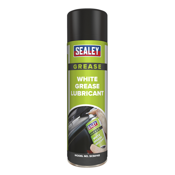 Sealey 500ml White Grease Lubricant with PTFE