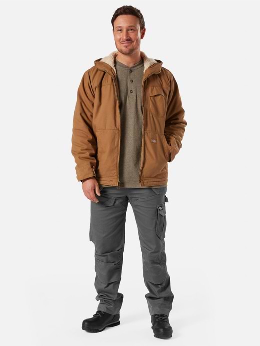Dickies duck sherpa hotsell lined hooded jacket