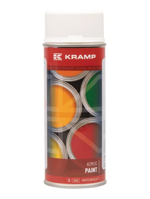 Kramp Paint RAL 9010 pure white 400ml Spray can