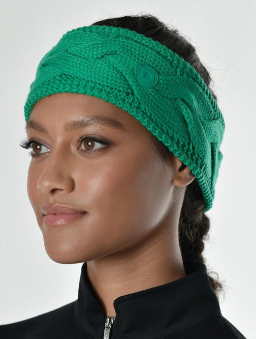 Dublin Cable Knit Headband Emerald