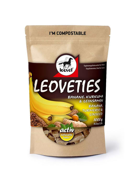 DFS Leoveties Horse Treats Banana, Turmeric & Linseed 1kg