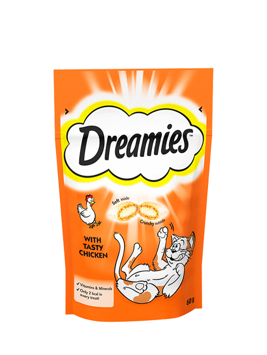 Dreamies Cat Treat Biscuits With Chicken 60g